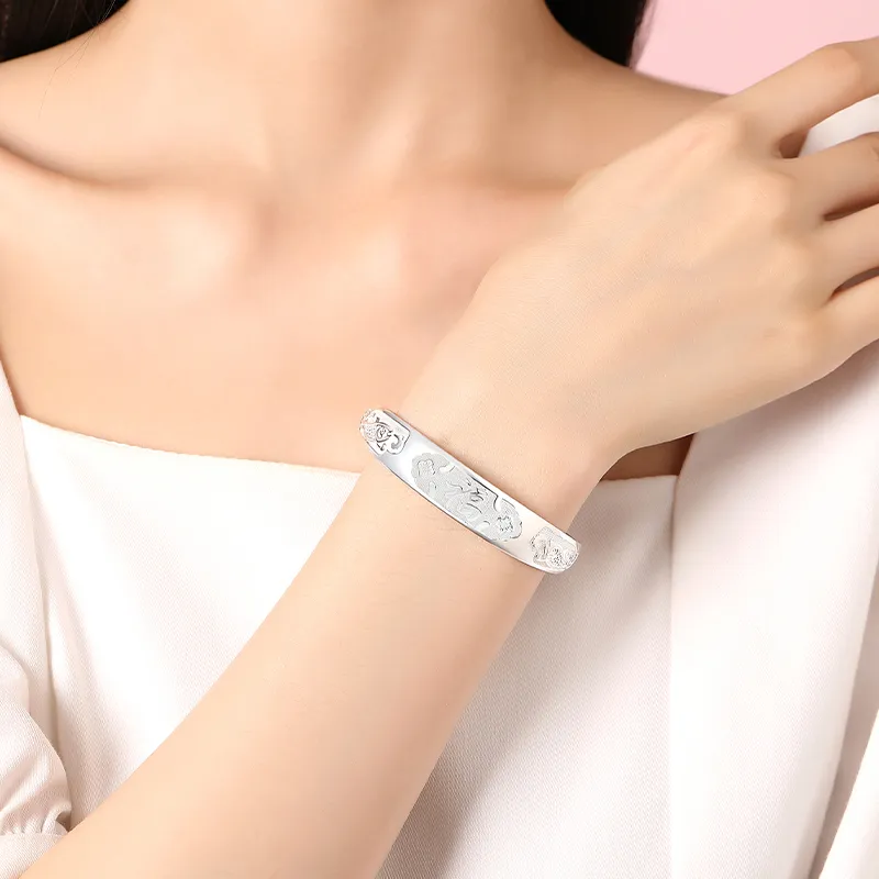 Avani 999 Fine Silver Bangles Women's-3