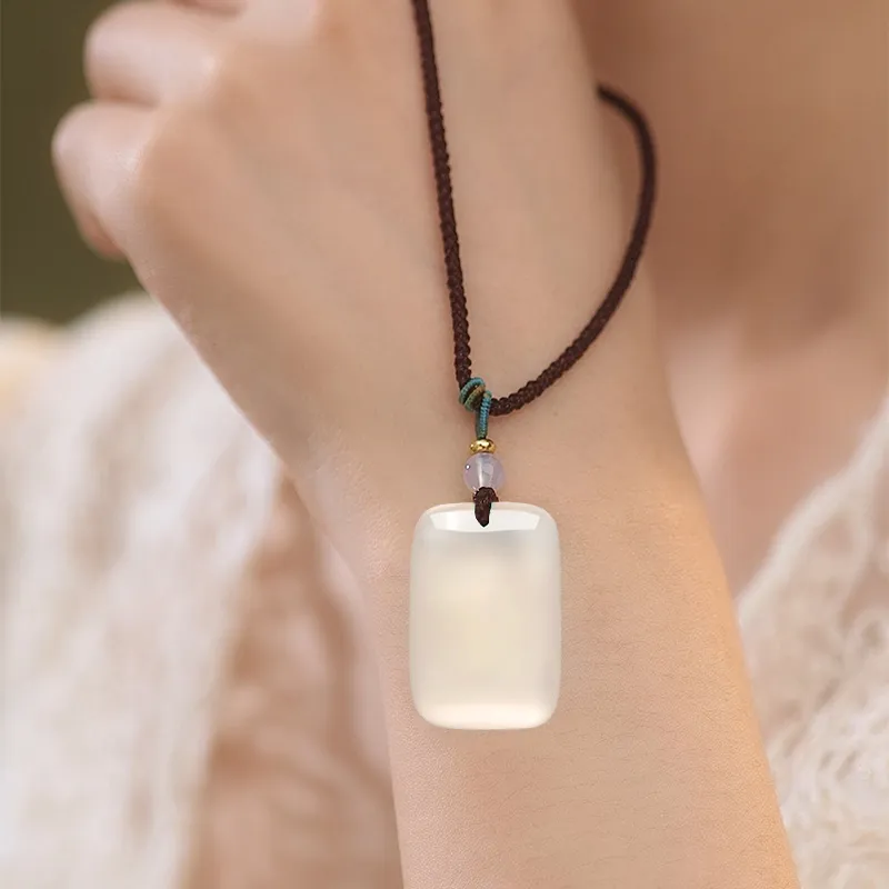 Avani Chalcedony Necklaces Unisex-3