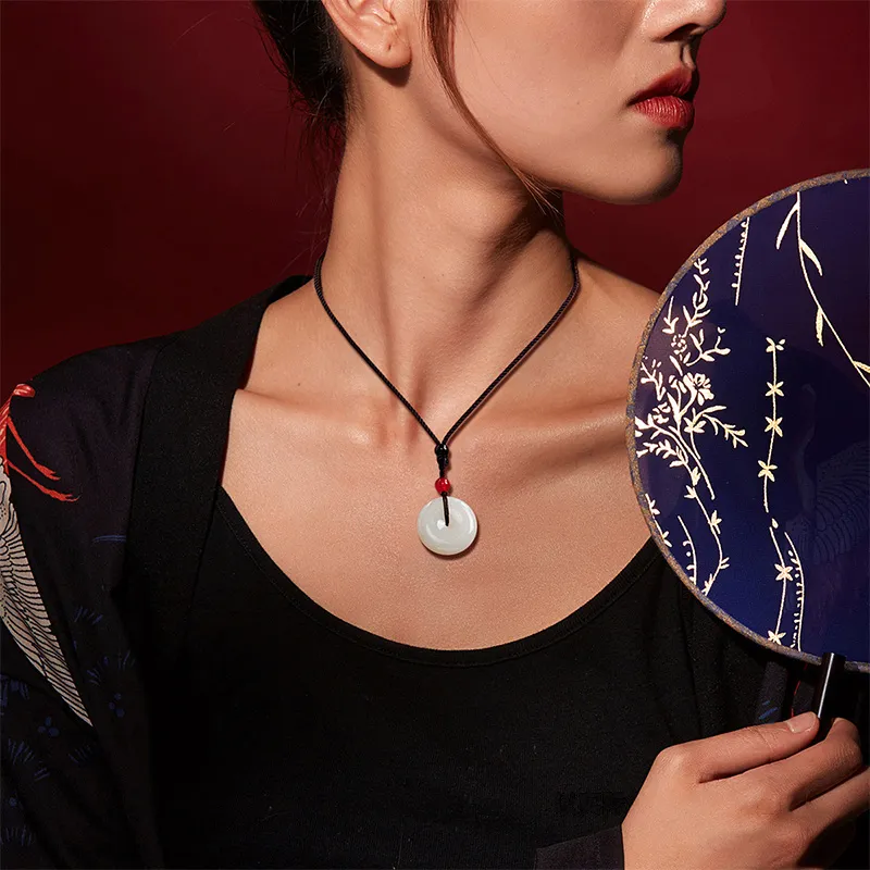 Avani Necklaces White Jade Unisex-2