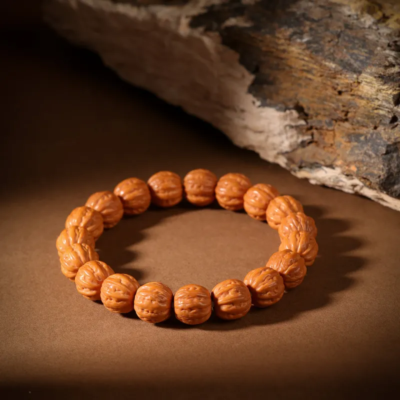 Honki Monkey Head Walnut Bracelets Unisex-4