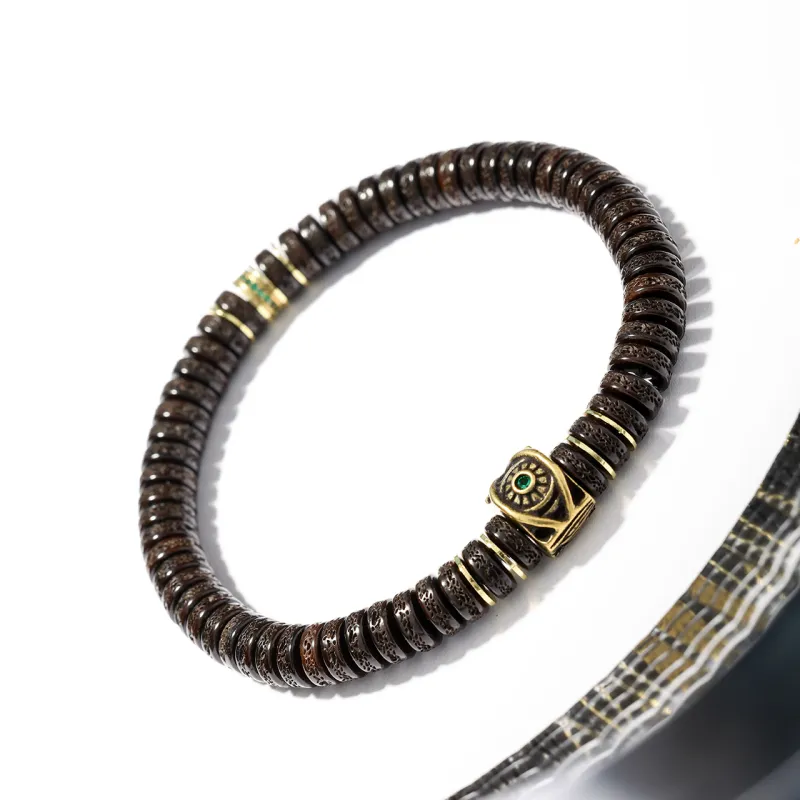 Honki Coconut Shell Beads Bracelets Unisex-1