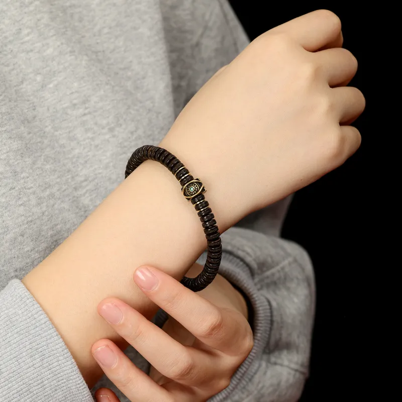 Honki Coconut Shell Beads Bracelets Unisex-4