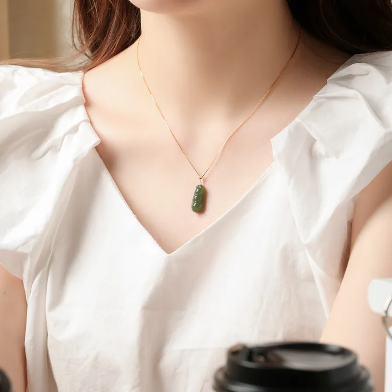Honki Hetian Jade Pendants Jasper Unisex-3