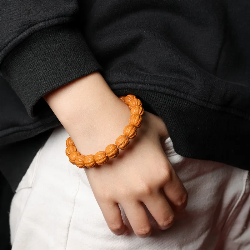 Honki Monkey Head Walnut Bracelets Unisex-1