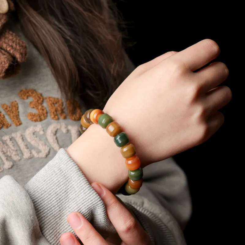 Honki Cacumen Platycladi Seeds Bodhi Bracelets Unisex-3