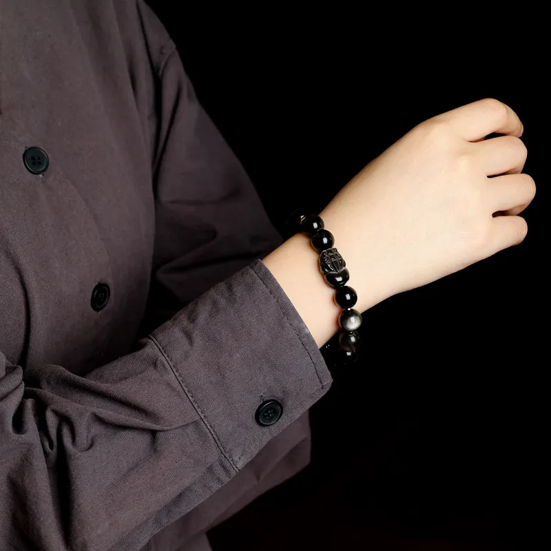 Honki Obsidian Bracelets Unisex-3