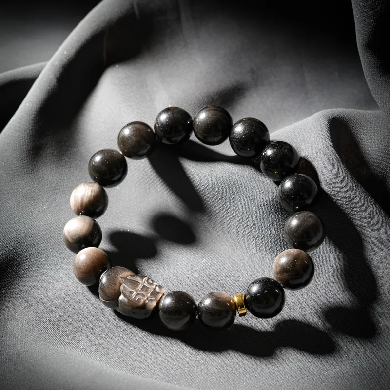 Honki Obsidian Bracelets Unisex-2