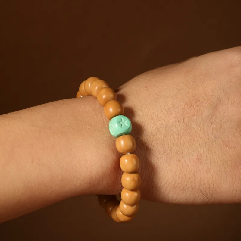 Honki Monkey Head Walnut Bracelets Unisex-3