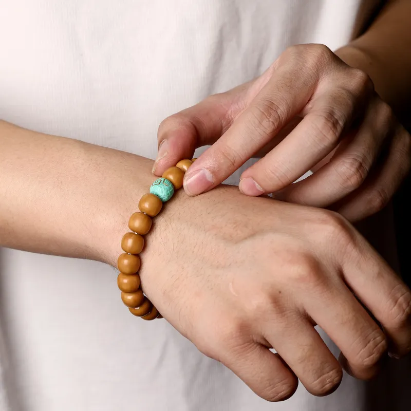Honki Monkey Head Walnut Bracelets Unisex-3