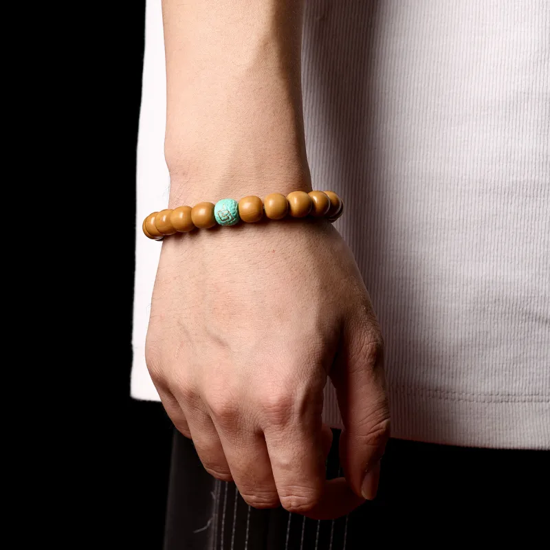 Honki Monkey Head Walnut Bracelets Unisex-4