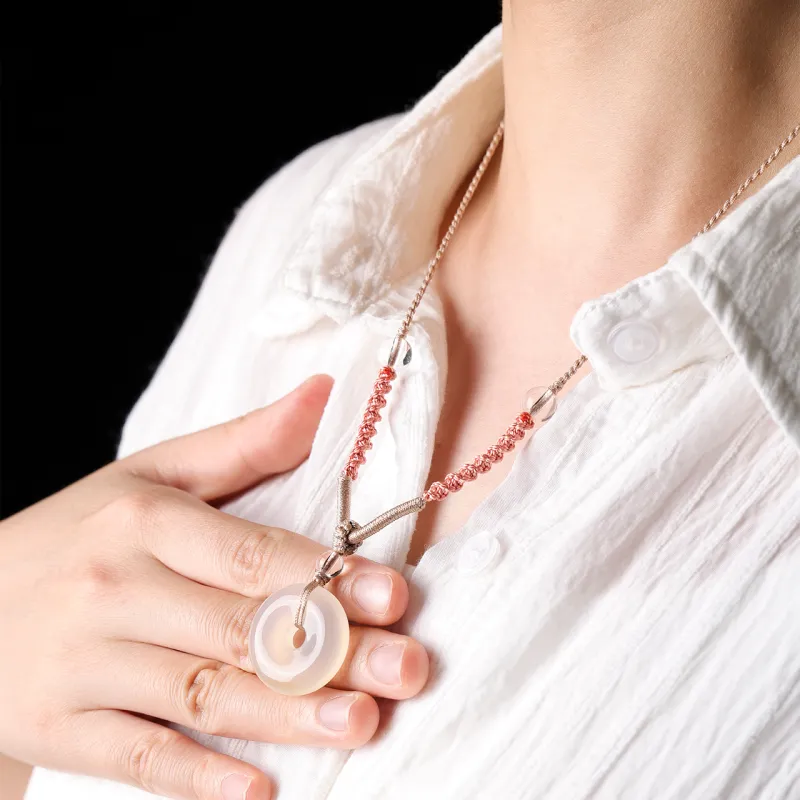 Honki Processing Agate Pendants Unisex-1
