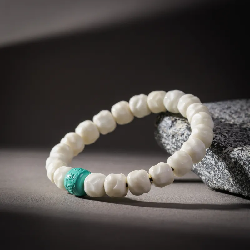 Honki White Jade Bodhi Bracelets Unisex-2