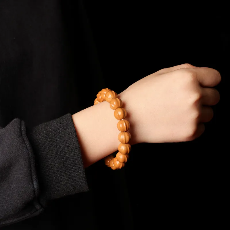 Honki Monkey Head Walnut Bracelets Unisex-1