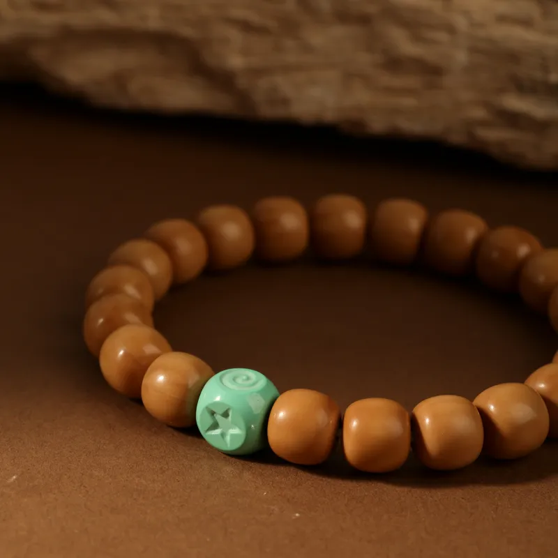 Honki Monkey Head Walnut Bracelets Unisex-1