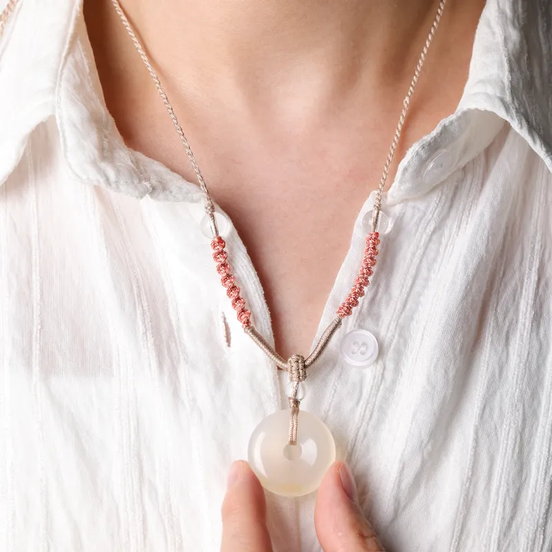 Honki Processing Agate Pendants Unisex-2