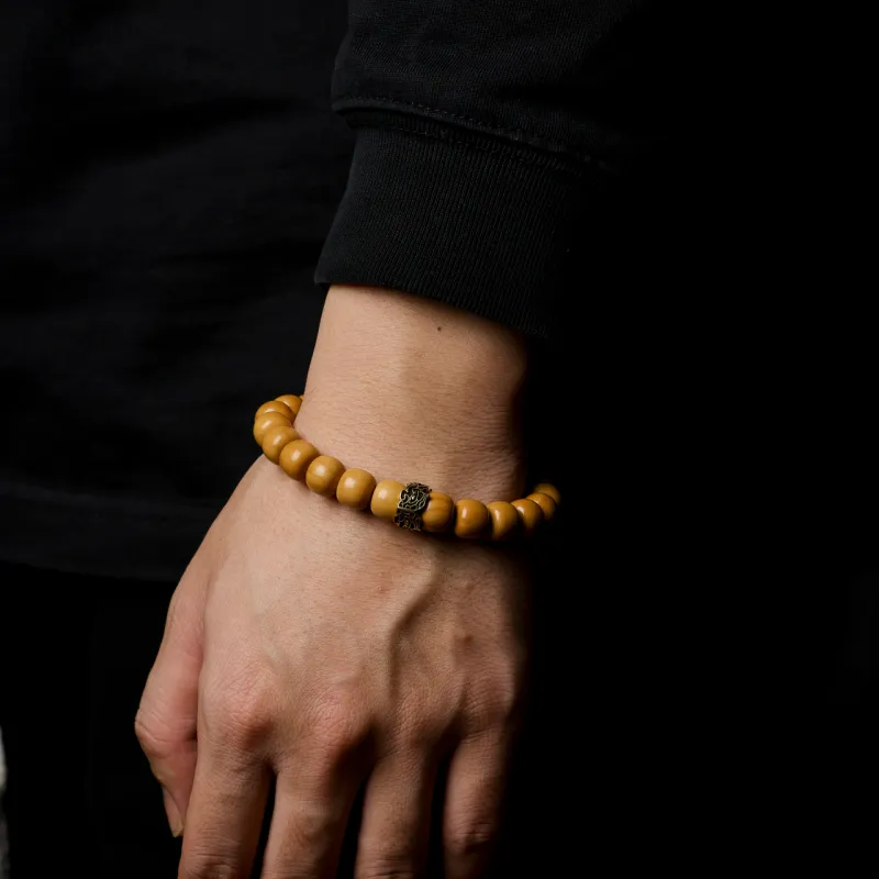 Honki Monkey Head Walnut Bracelets Unisex-4