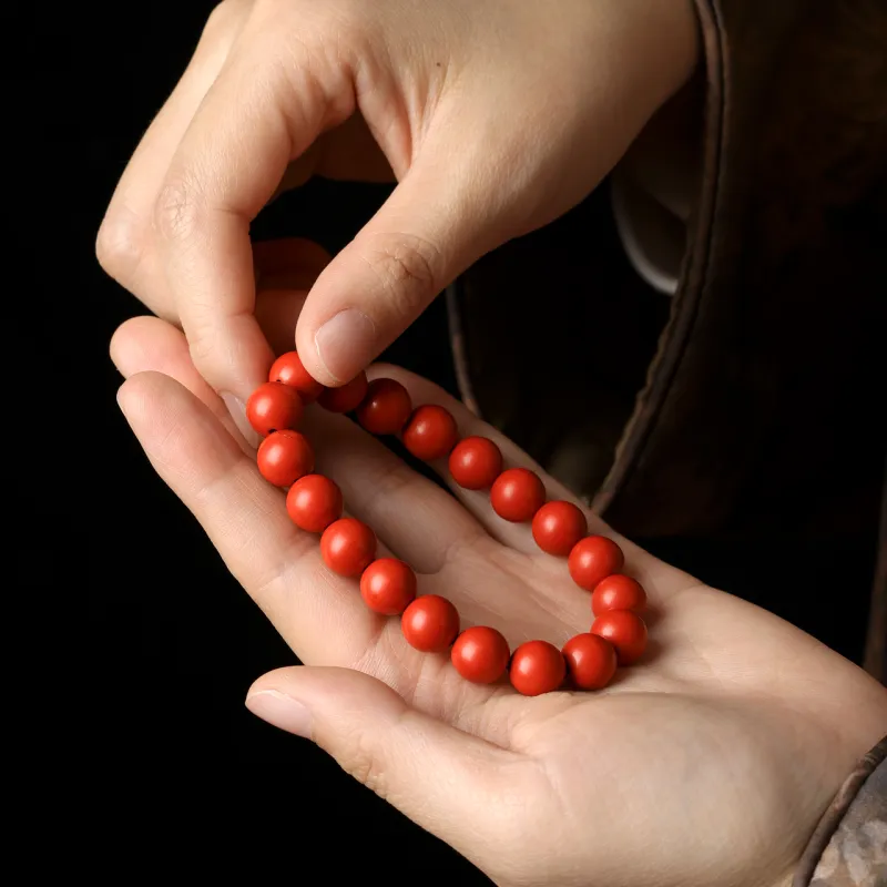 Honki Processing Cinnabar Jade Bracelets Unisex-3