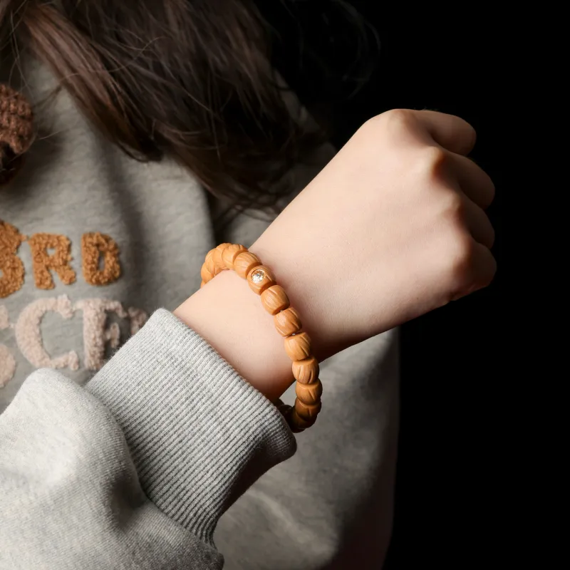 Honki Monkey Head Walnut Bracelets Unisex-3