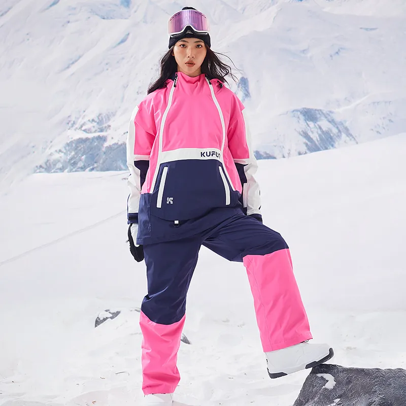 KUFUN Ski Tops Unisex Pink-3