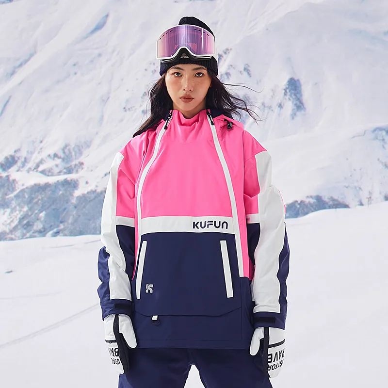 KUFUN Ski Tops Unisex Pink-2