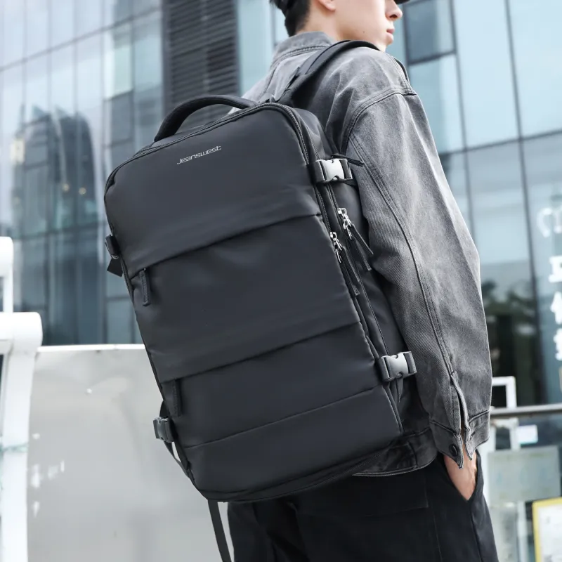JEANSWEST Fabric Backpack Travel Bag Gym Bag Regular Unisex Multicolor-5