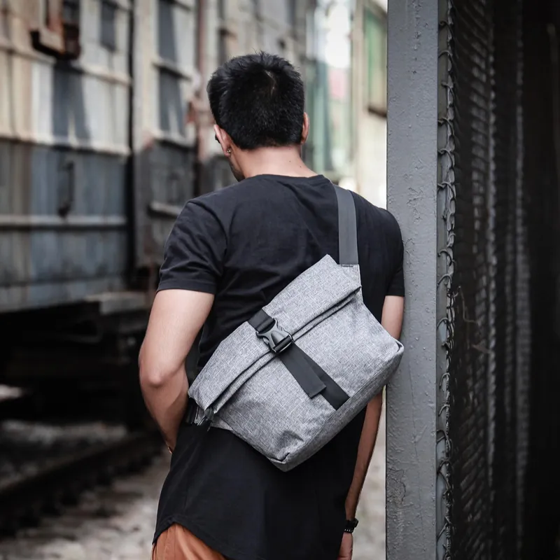 JEANSWEST Polyester Shoulder Bag Backpack Messenger Bag Crossbody Bag Unisex-4