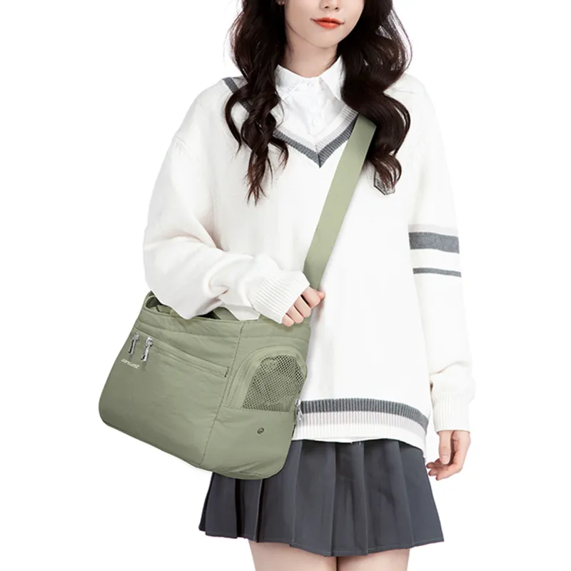 JEANSWEST Fabric One Shoulder Handbag Unisex Multicolor-15