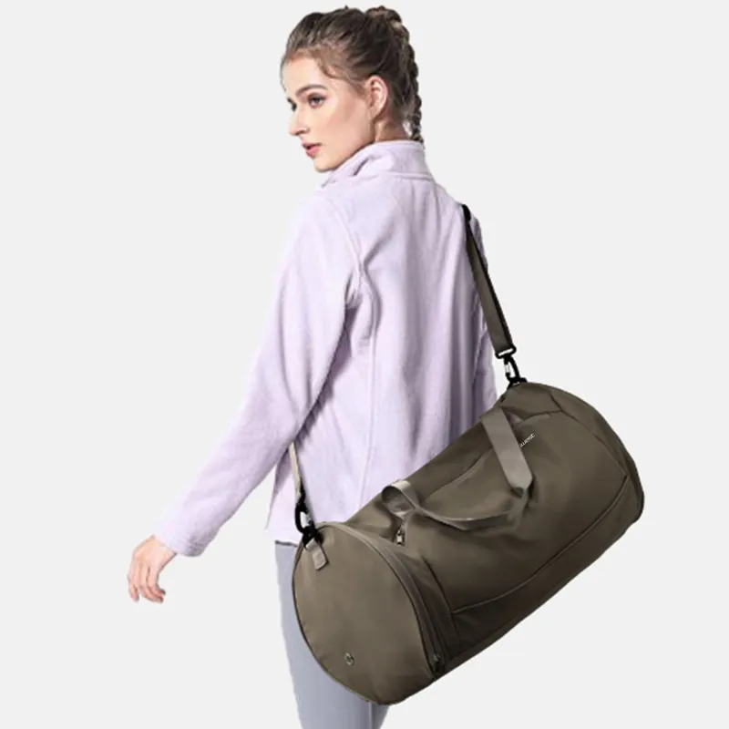 JEANSWEST Nylon Gym Bag Large Size Unisex Multicolor-10