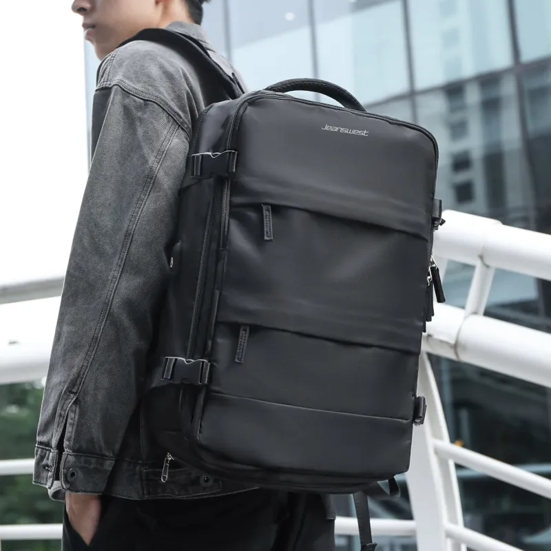 JEANSWEST Fabric Backpack Travel Bag Gym Bag Regular Unisex Multicolor-6