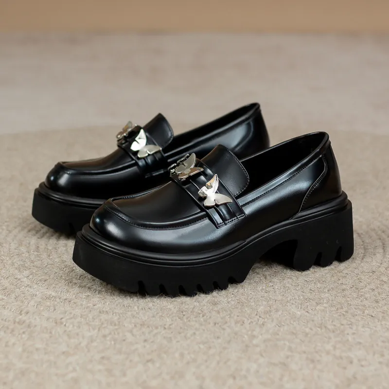 FLOSSIE Loafers Women's White/Black-4