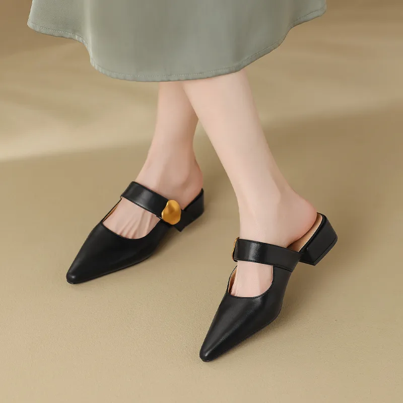 Mulinsen Stitching Abrasion Resistant Slip Resistant Closed Toe Slippers Women's-18