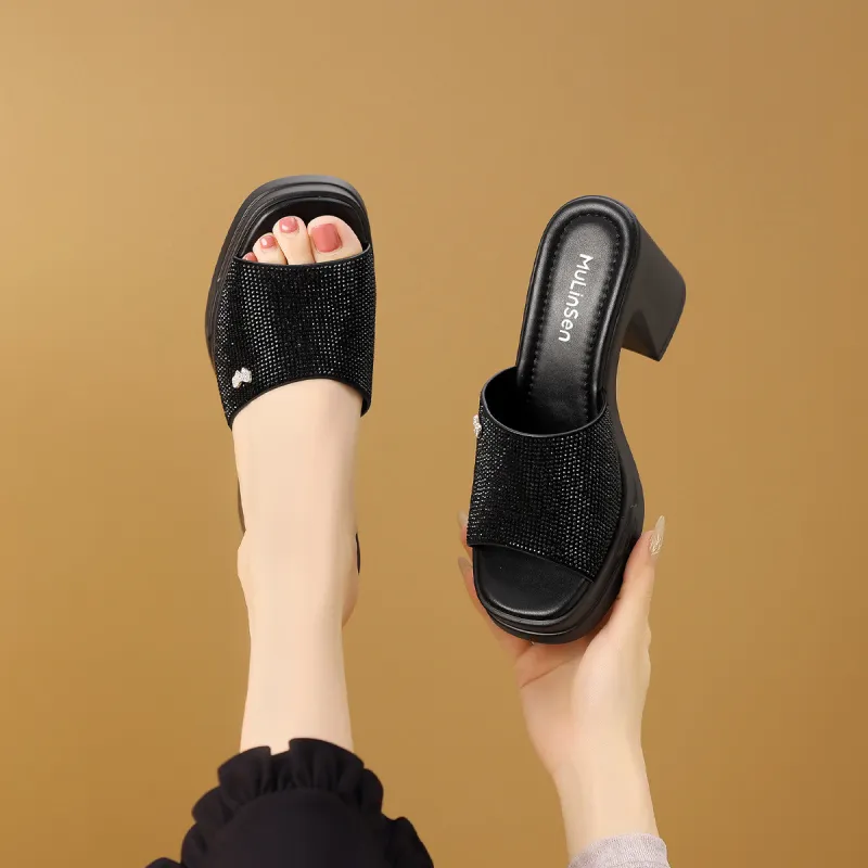 Mulinsen Abrasion Resistant Slide Slippers Women's-9