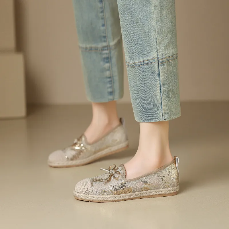 Mulinsen Espadrilles Women's Gold-3