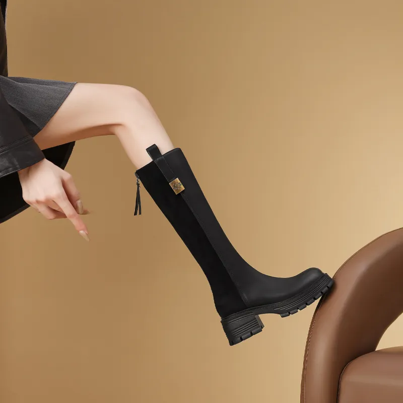 Mulinsen Slim Boots Knee high Boots 5.5CM Women's-10
