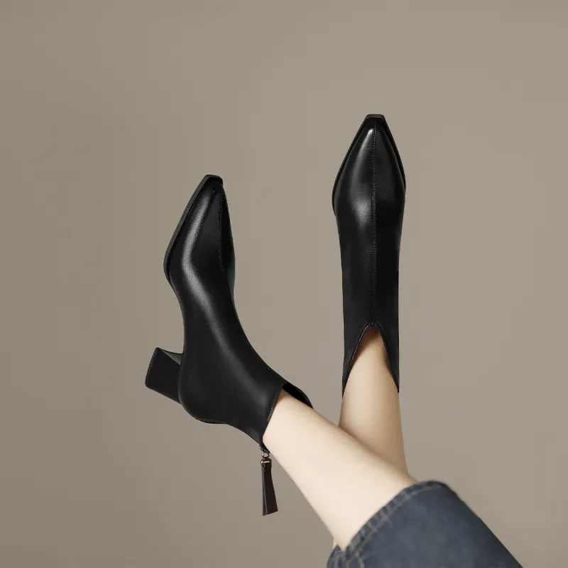 Mulinsen Ankle Boots Approx. 6.3cm Women's-10