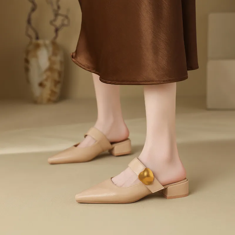 Mulinsen Stitching Abrasion Resistant Slip Resistant Closed Toe Slippers Women's-2
