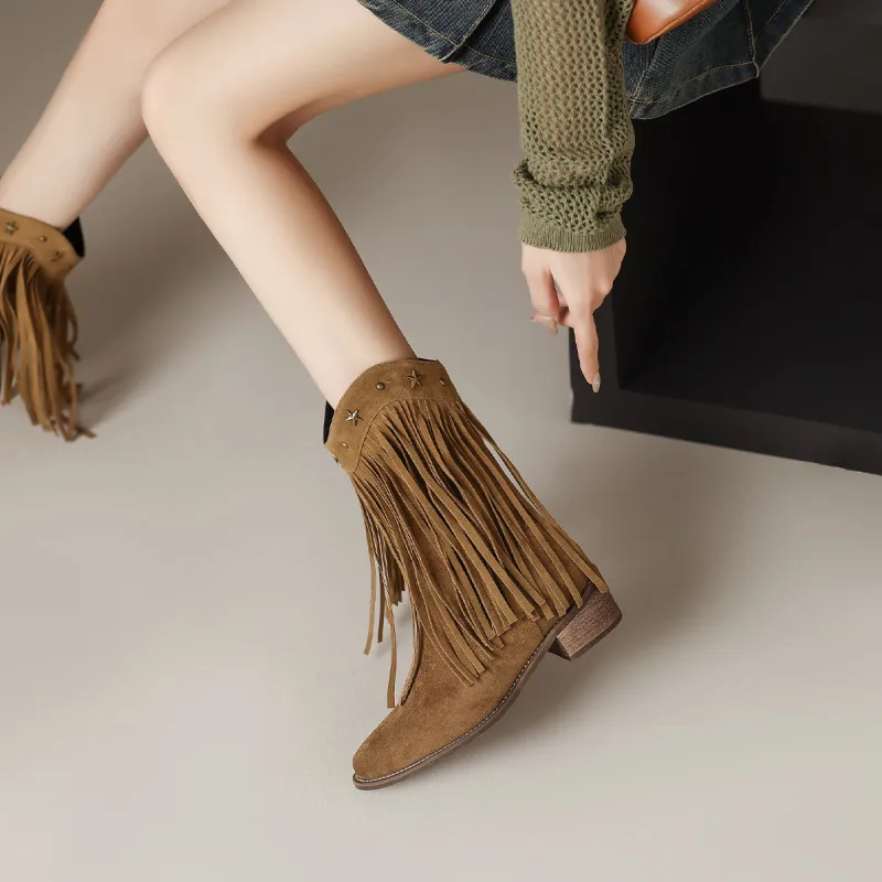 Mulinsen Ankle Boots Women's Khaki-3
