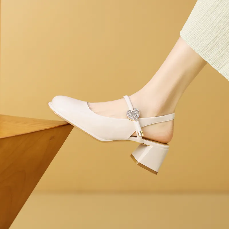 Mulinsen Chunky Heel High Heels 5.5cm Women's-5
