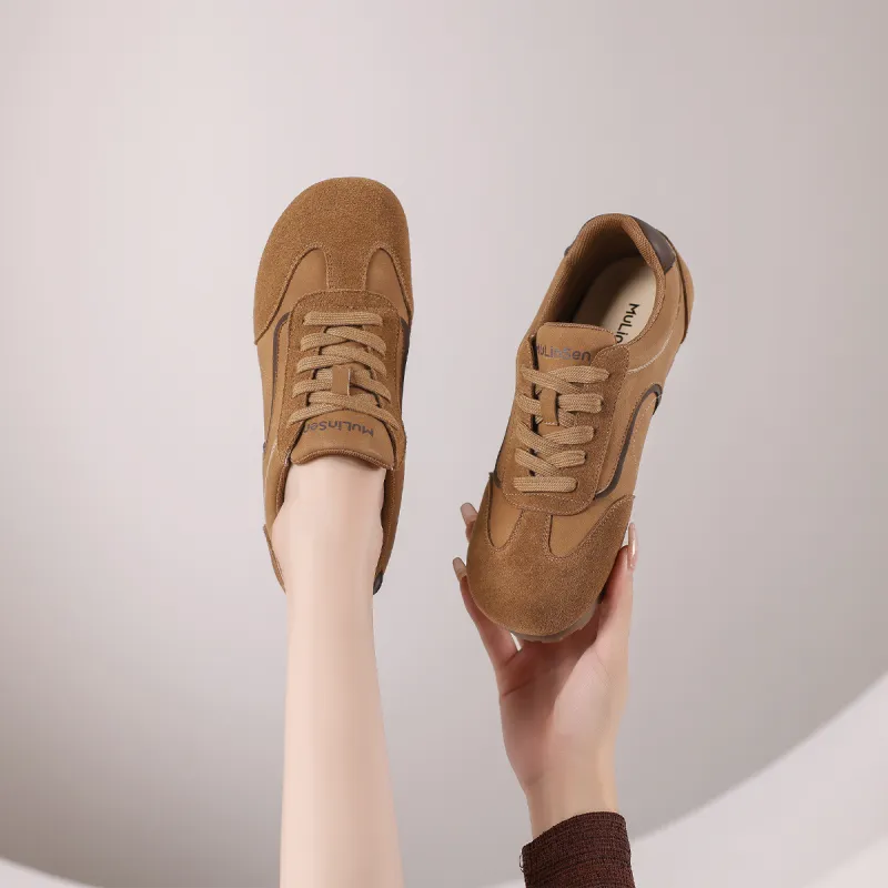 Mulinsen German Army Trainers Anti-Slip And Wear-Resistant Lightweight Low-Top Casual Shoes Women's-12