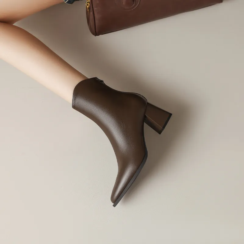 Mulinsen Ankle Boots Approx. 6.3cm Women's-5