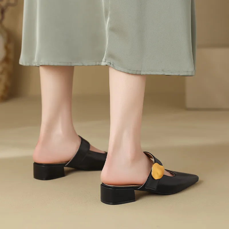 Mulinsen Stitching Abrasion Resistant Slip Resistant Closed Toe Slippers Women's-20