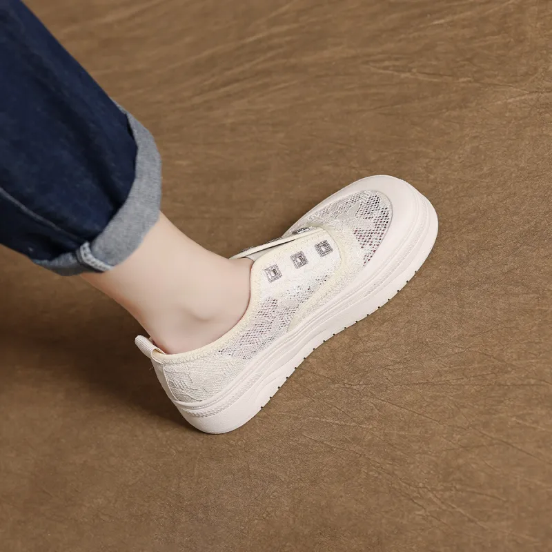 Mulinsen Abrasion Resistant, Lightweight, And Breathable Low Top Skateboard Shoes Women's-2