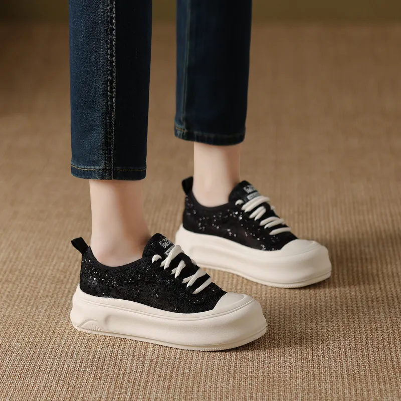 Mulinsen Abrasion Resistant Low Top Skateboard Shoes Women's-6
