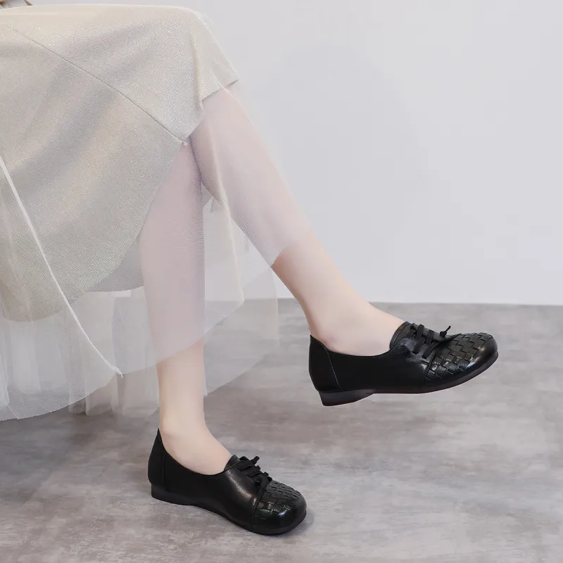 Mulinsen Genuine Leather Granny Shoes Women's-8
