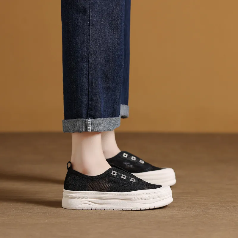 Mulinsen Abrasion Resistant, Lightweight, And Breathable Low Top Skateboard Shoes Women's-9