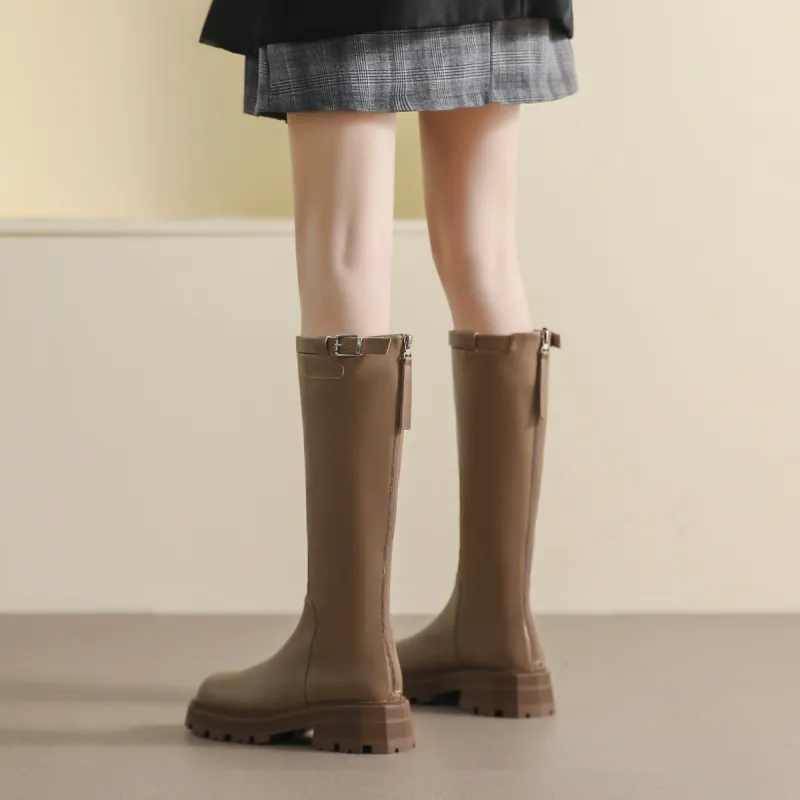 Mulinsen Knee-high Boots 4.5cm Women's-10