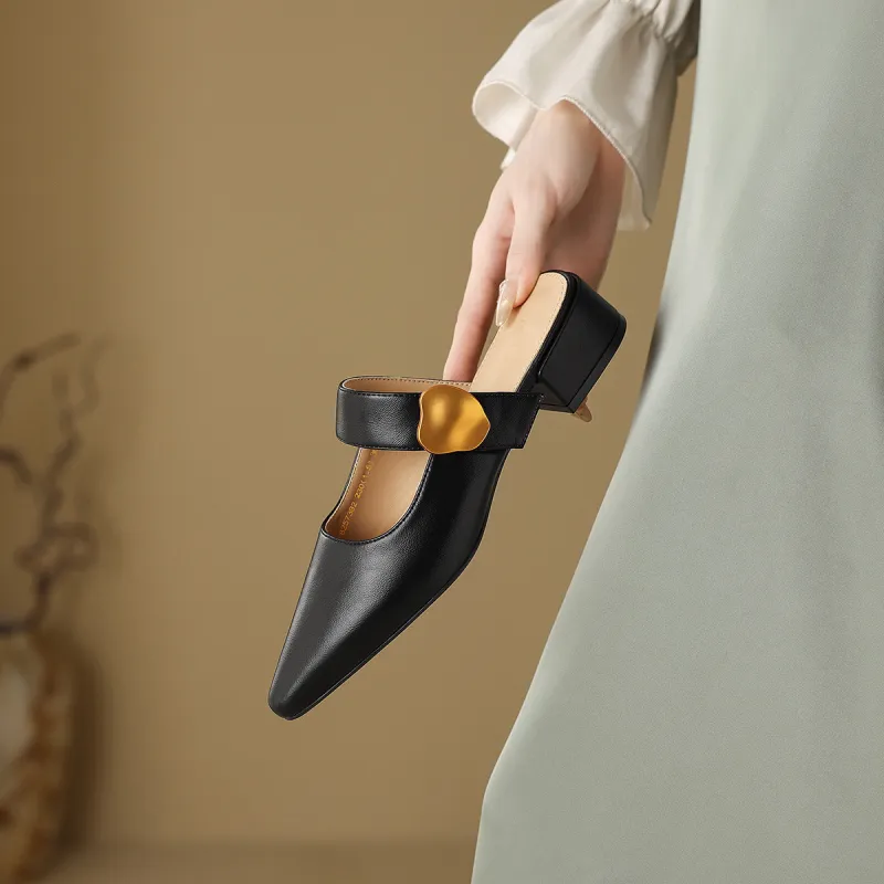 Mulinsen Stitching Abrasion Resistant Slip Resistant Closed Toe Slippers Women's-15