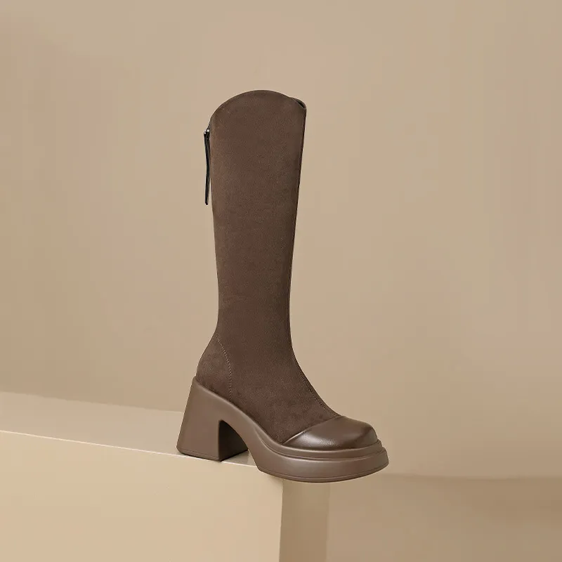 Mulinsen Knee-high Boots 8.5cm Women's-13