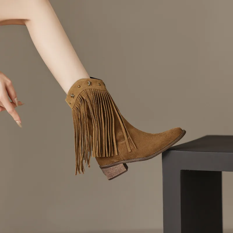 Mulinsen Ankle Boots Women's Khaki-2