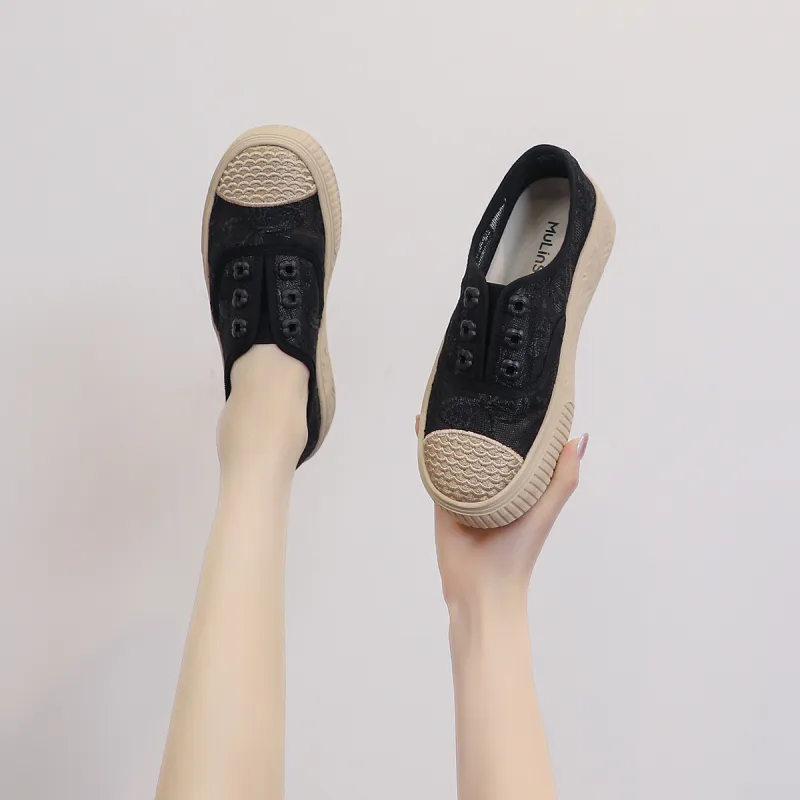 Mulinsen Espadrilles Women's Casual Shoes Approx. 3.5cm Women's-20